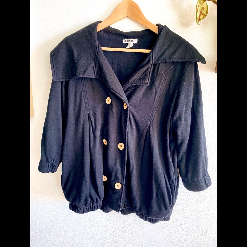 Quiksilver 3/4 sleeve double breasted jacket